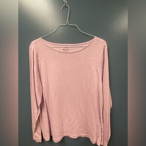 J. Crew “Artist T” Light Pink Long Sleeve Blouse